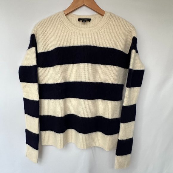 Ann Taylor 100% Cashmere Sweater w/Removable Scarf | Small - Picture 2 of 13